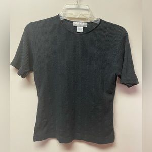 Women’s Large Ribbed Short Sleeve Top